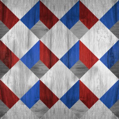 Soyut dekoratif desen - Dikişsiz desen - kırmızı-mavi renk 