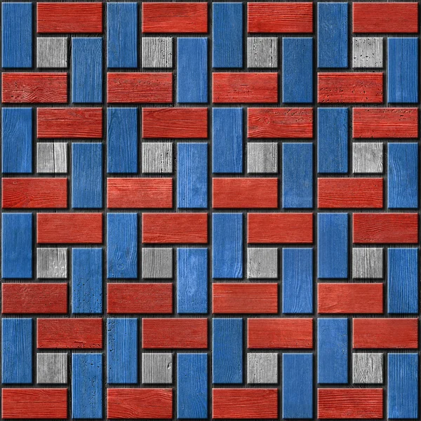Abstract paneling pattern - seamless pattern - red-blue color - — Stock Photo, Image