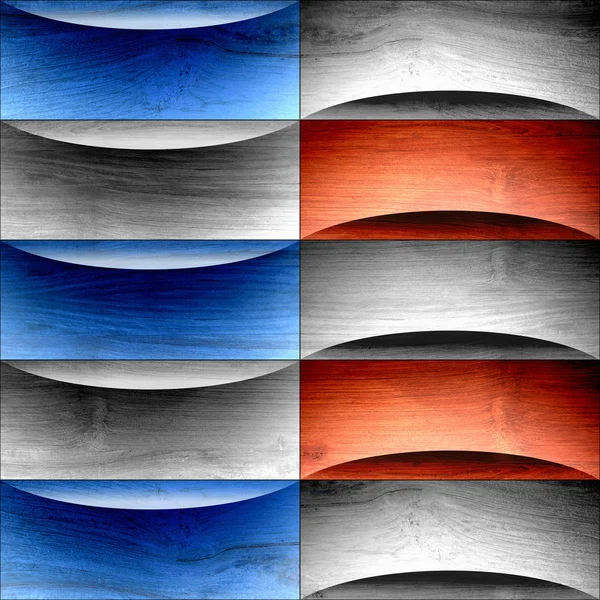 Fondo americano abstracto - decoración de ondas - Estados Unidos Colores — Foto de Stock