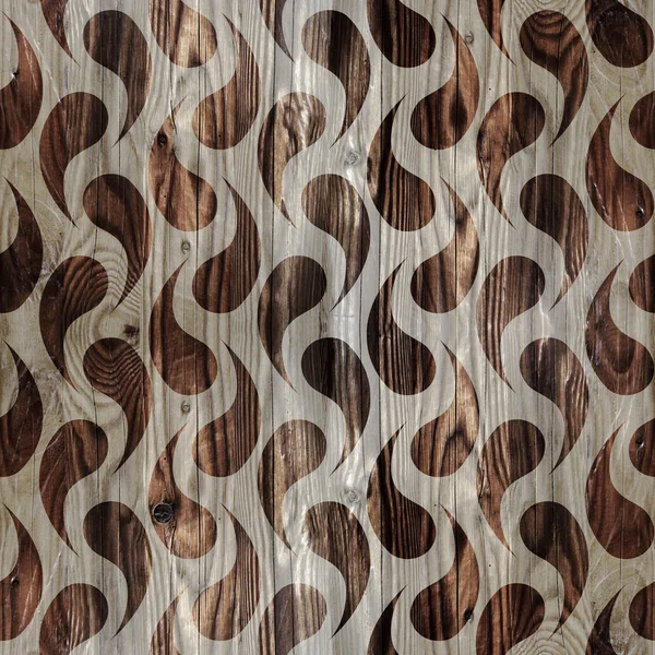 Abstract twisting pattern - seamless background - wood texture — Stock Photo, Image