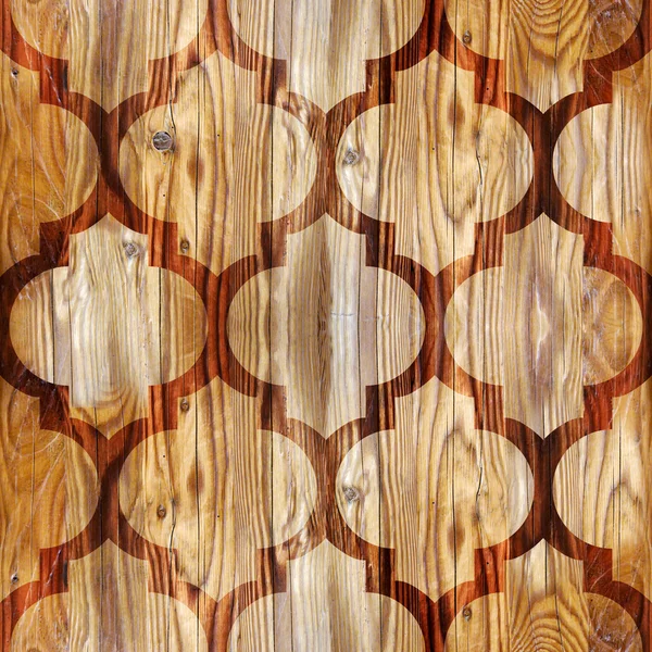 抽象的なパネル パターン - シームレスなパターン - 寄せ木張りのフロア — ストック写真