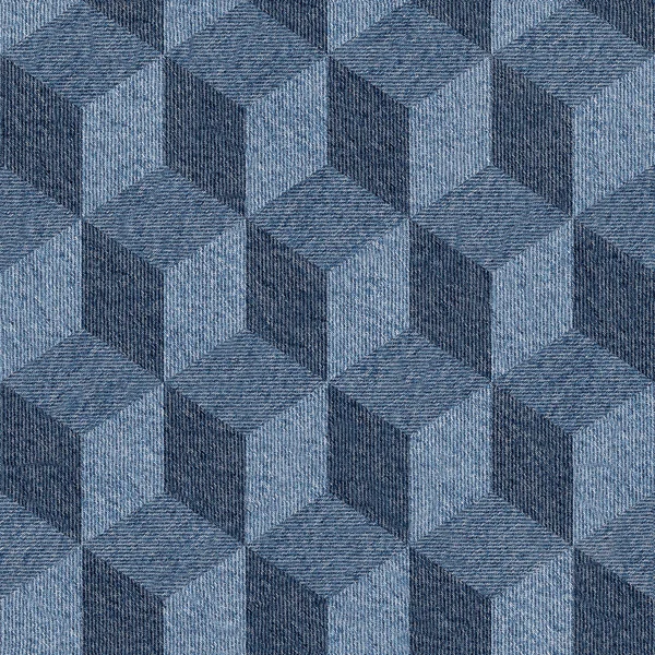 Streszczenie panele wzór - wzór, niebieskie dżinsy tekstura — Zdjęcie stockowe