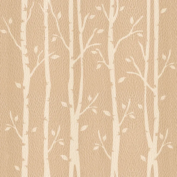 Αφηρημένα διακοσμητικά δέντρα - απρόσκοπτη υπόβαθρο - άσπρο δρύινο ξύλο — Φωτογραφία Αρχείου