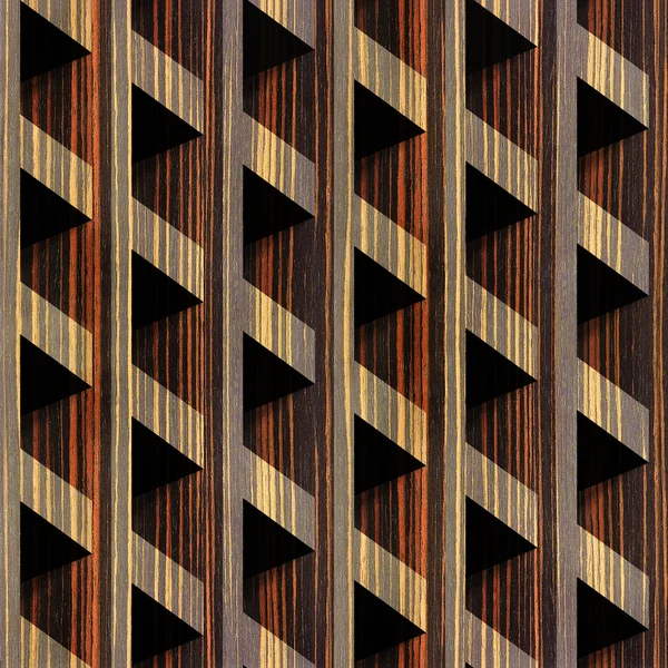Abstract paneling blocks stacked for seamless background - Ebony — Stock Photo, Image