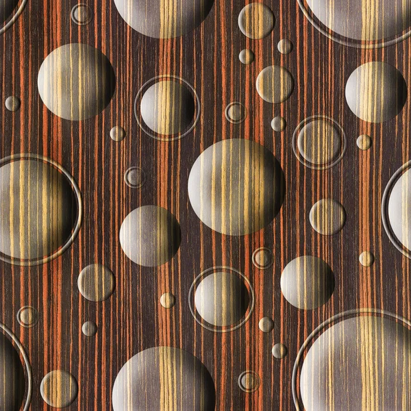 Bubble decorative wooden pattern for seamless background - Ebony — Stock Photo, Image
