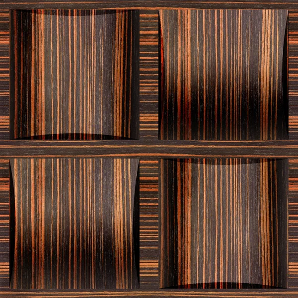 Abstract paneling pattern - seamless background - Ebony wood — Stock Photo, Image