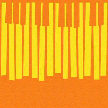 Abstract musical piano keys - seamless background - citrus texture