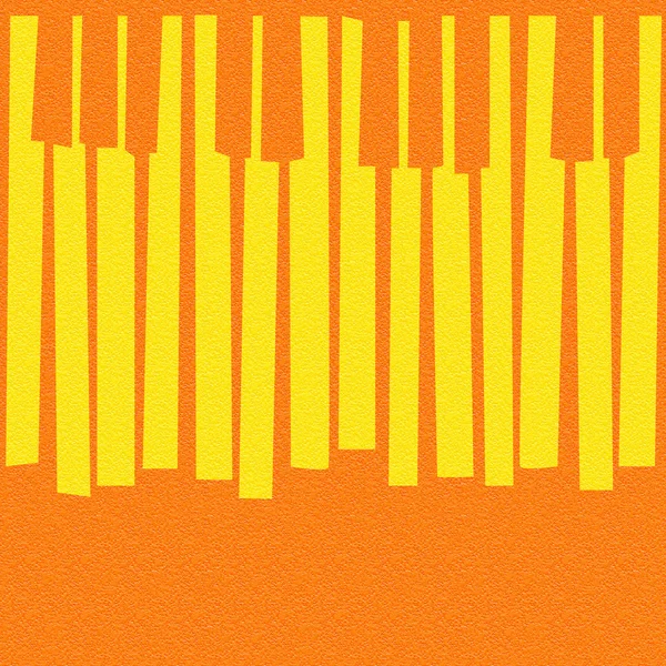 Abstract musical piano keys - seamless background - citrus texture — Stockfoto