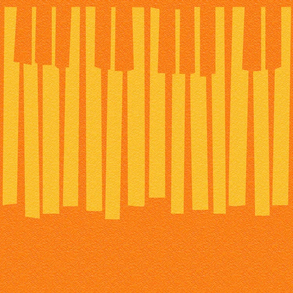 Abstract musical piano keys - seamless background - orange texture — Zdjęcie stockowe