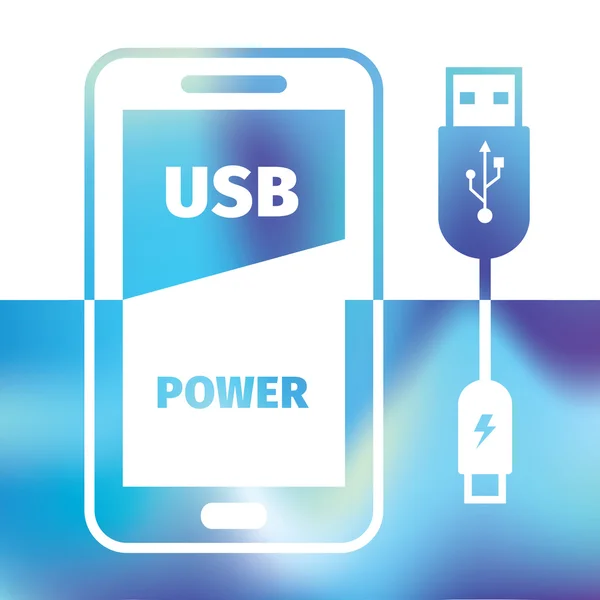 cep telefonu - Usb bağlantısı - sembol Energ şarj şarj