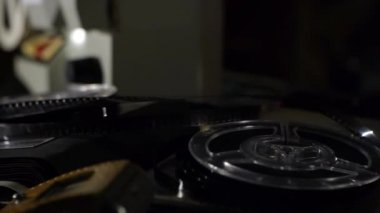 Vintage 8 Mm film projektör - film kamera - film ekipmanları - Film reel - tarihsel aile fotoğraf albümü