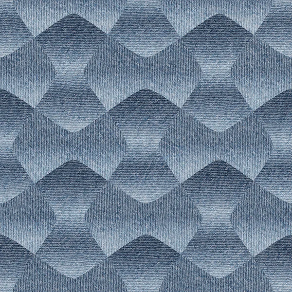 Abstract decorative wallpaper - seamless pattern - blue jeans texture — Stock Photo, Image