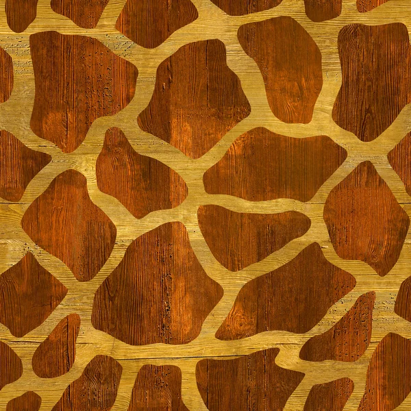 Patrón de jirafa abstracto - fondo sin costuras - superficie de madera —  Fotos de Stock