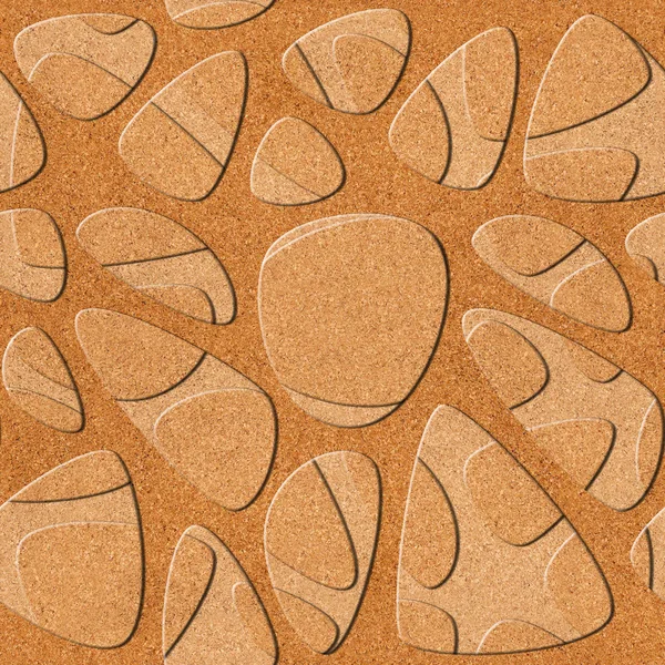 Abstract pattern synapse - seamless background - cork texture — Stock Photo, Image