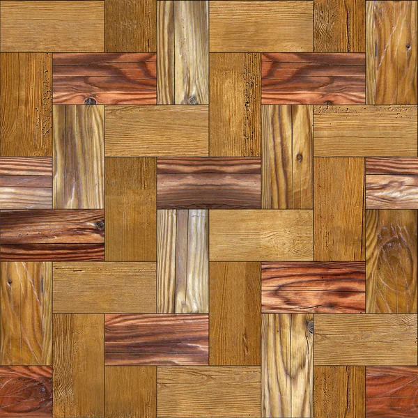 Wooden parquet - seamless background - Wood decoration — Stock Photo, Image