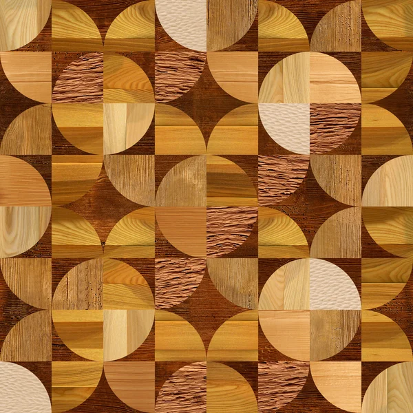 Abstract paneling pattern - seamless pattern - Wooden decoration — Stock Photo, Image