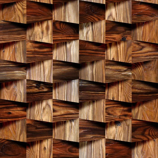 Abstrakte dekorative Wand - nahtloser Hintergrund - Holzstruktur — Stockfoto
