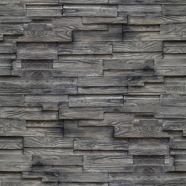 Mur en bois naturel - Assemblage des murs - fond sans couture — Photo