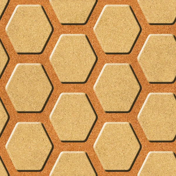 Abstract paneling pattern - Decorative hexagonal grid - seamless background — Stock fotografie