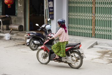 Hmong kadınlar Kuzey Vietnam Bac Ha Market