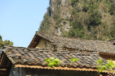 Sa Phin şehir eski binasında Ha giang il