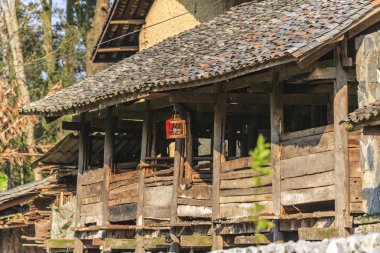 Sa Phin şehir eski binasında Ha giang il