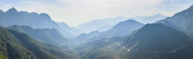 Fansipan Dağı'nda Lao Cai Eyaleti, Vietnam