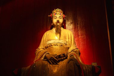 Eski Çinli savaşçı heykelleri..