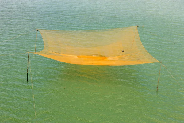 Reti da pesca sul fiume Thu Bon vicino a Hoi An — Foto Stock