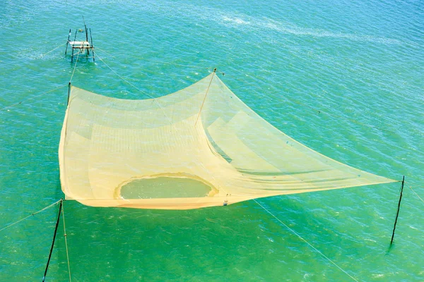 Fishing nets on the Thu Bon River near Hoi An — Stock Photo, Image