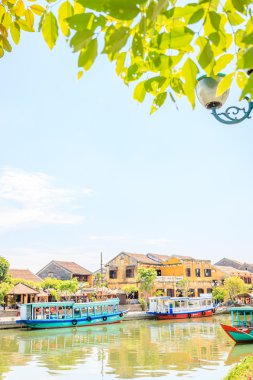 Hoi An. Hoi geleneksel tekneler bir dünya kültürel miras sitedir
