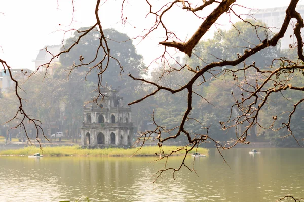 Kaplumbağa kule hanoi'nın hoan kiem Gölü