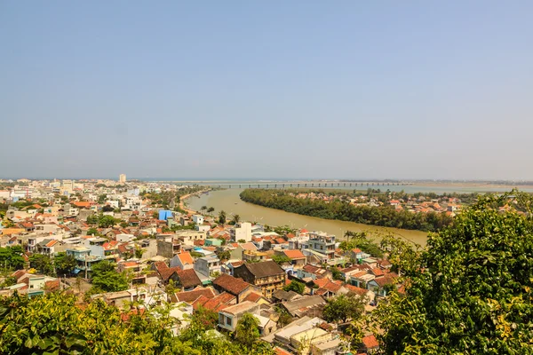 Vista aérea de la ciudad de Tuy Hoa, provincia de Phu Yen — Foto de Stock