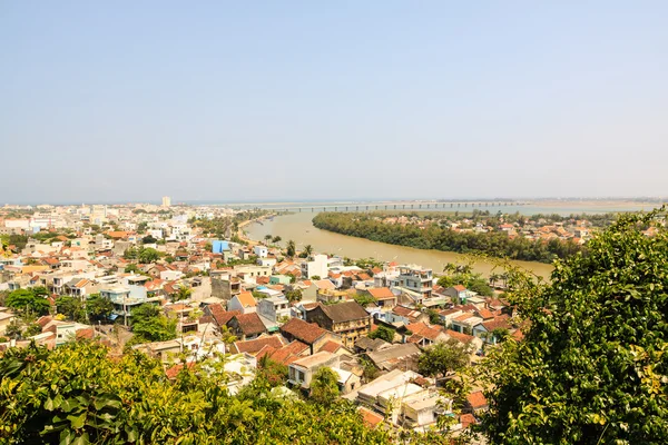 Vista aérea de la ciudad de Tuy Hoa, provincia de Phu Yen — Foto de Stock