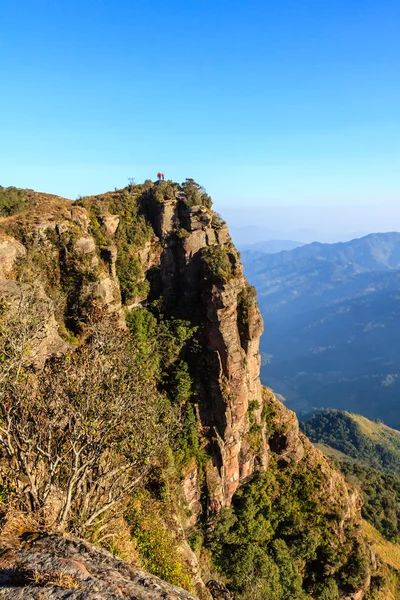 Moc chau cidade e Pha luong montanha — Fotografia de Stock