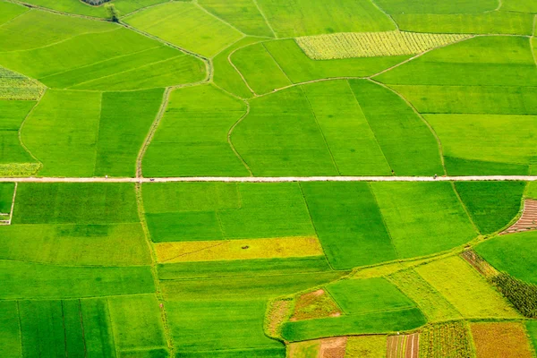 Moc chau stad en Pha luong berg — Stockfoto