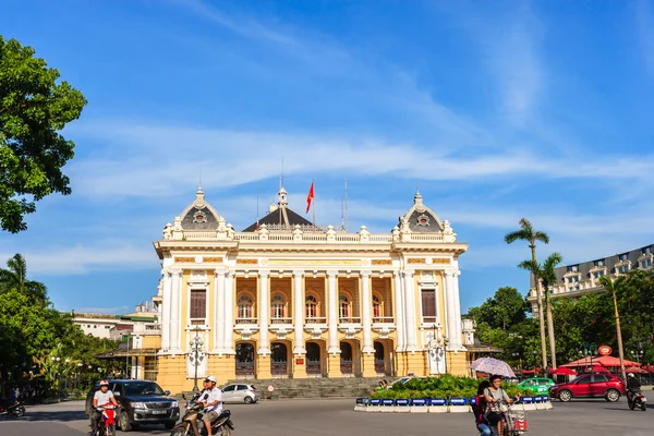 Yazı tipi görünümünde Hanoi capital of Hanoi Opera House — Stok fotoğraf