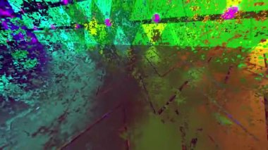 Lekeli 3B Canlandırma Sanatı deseni, 360 Panoramik, Geometrik arkaplan hareketli soyut resim