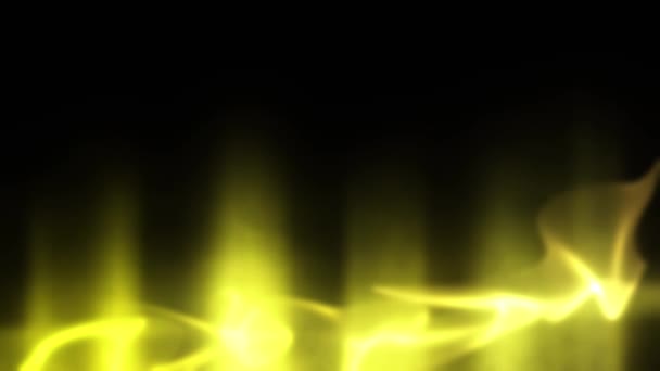 Goldener Abstrakter Hintergrund Bewegungsmuster Polarlichter — Stockvideo