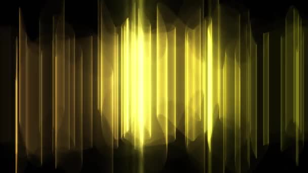 Zlaté Abstraktní Pozadí Pohyb Aurora Vzor — Stock video