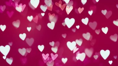 Kalp desenleri kalp şeklinde bokeh 