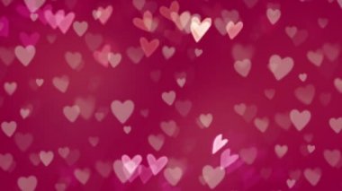 Kalp desenleri kalp şeklinde bokeh