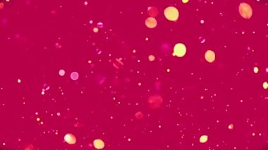 Bokeh mercek parıltısı bulanık ışıklar daireler çiziyor