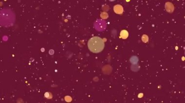 Bokeh mercek parıltısı bulanık ışıklar daireler çiziyor