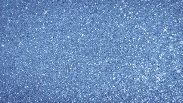 Blauwe Glitter Pailletten Gradiënt Achtergrond Glinsterende Ruimte Blauwe Achtergrond — Stockvideo