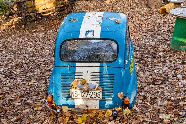 Novi Sad Serbia November 2020 Old Abandoned Fiat Zastava 750 — Stock Photo, Image