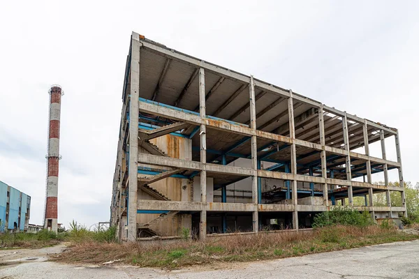 Verliet Oudste Suikerfabriek Servië Verlaten Fabrieksgebouwen Bevinden Zich Gemeente Padinska — Stockfoto