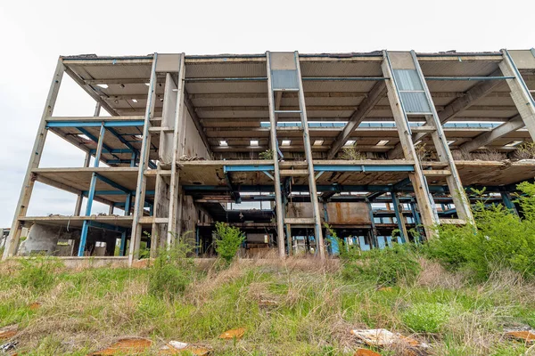 Abandonou Mais Antiga Fábrica Açúcar Sérvia Edifícios Abandonados Fábrica Estão — Fotografia de Stock