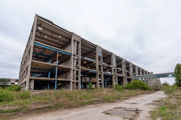 Verliet Oudste Suikerfabriek Servië Verlaten Fabrieksgebouwen Bevinden Zich Gemeente Padinska — Stockfoto