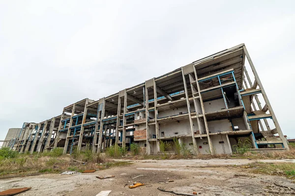 Verliet Oudste Suikerfabriek Servië Verlaten Fabrieksgebouwen Bevinden Zich Gemeente Padinska — Stockfoto